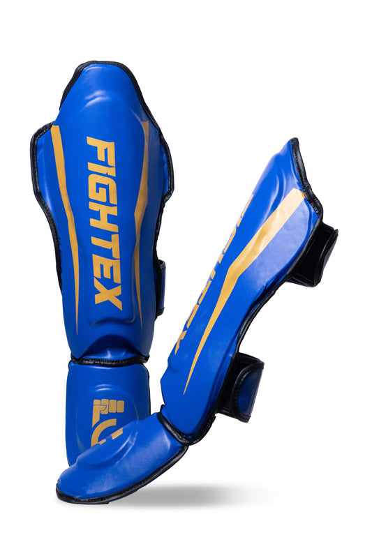 FIGHTEX Pro ShinGuards with Foot - Kickboxing Approved