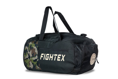 FIGHTEX Tactical Sports Duffel Bag with Shoe Compartment– Camo Edition