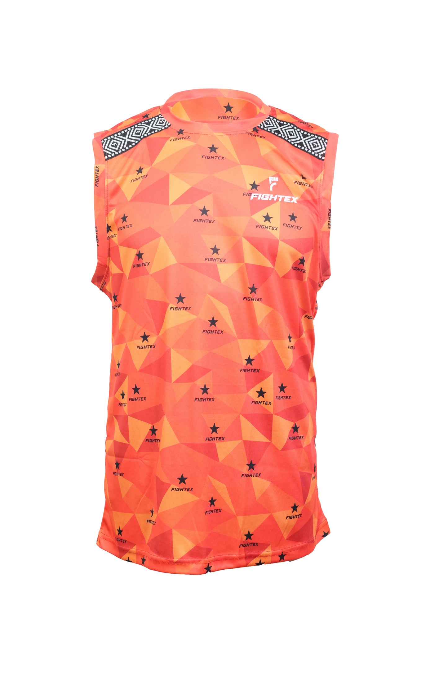 FIGHTEX Official Kick Light Uniform - Red Star Prism Sleeveless Training Set