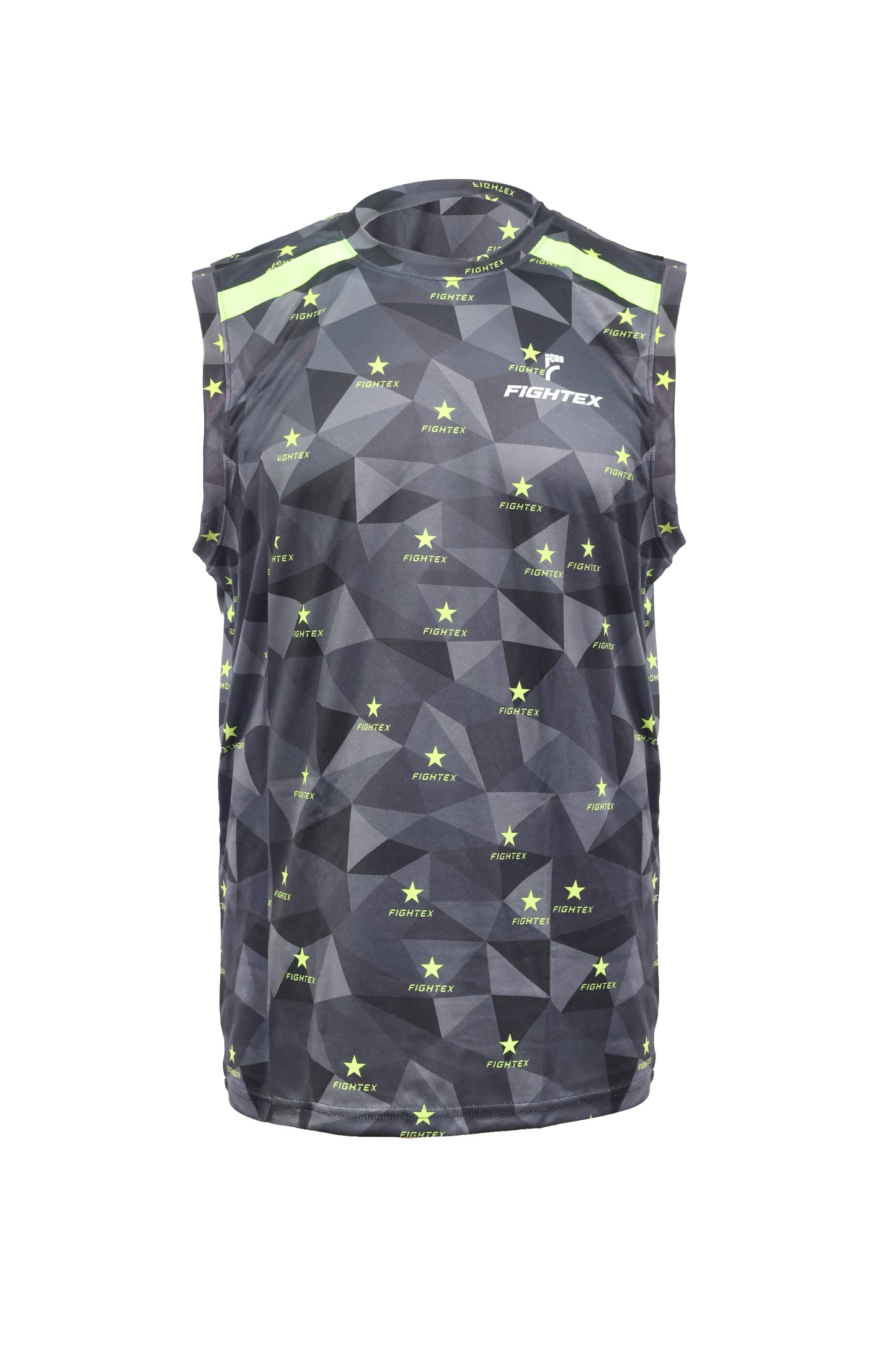 FIGHTEX Official Kick Light Uniform - Black Star Prism Sleeveless Training Set