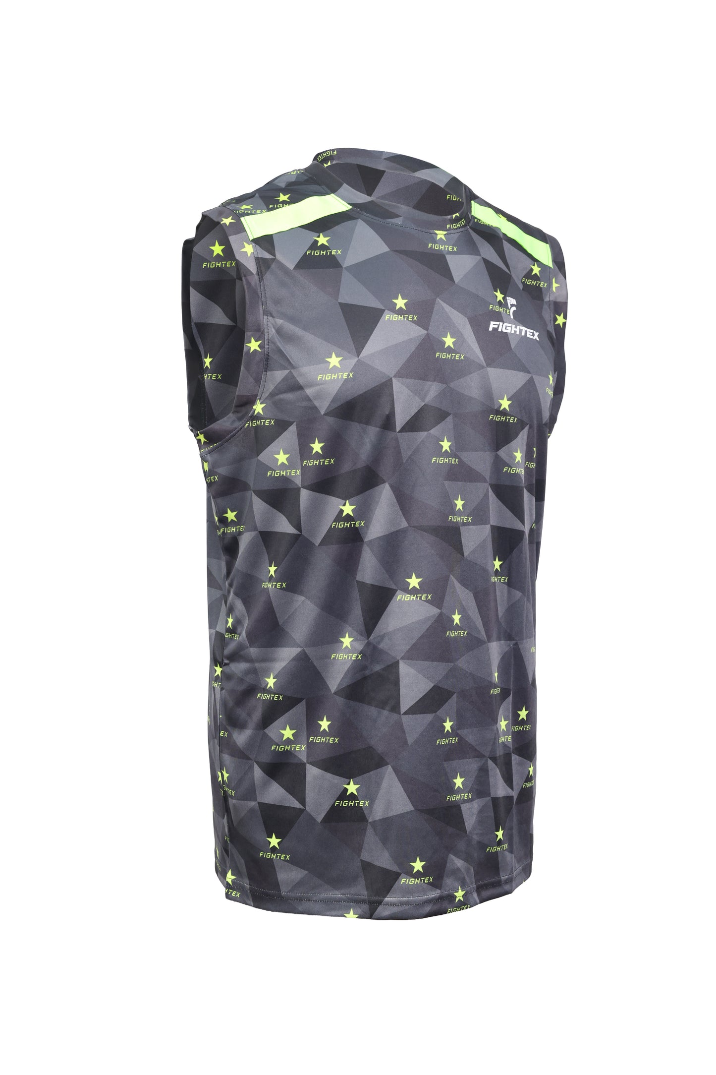 FIGHTEX Official Kick Light Uniform - Black Star Prism Sleeveless Training Set