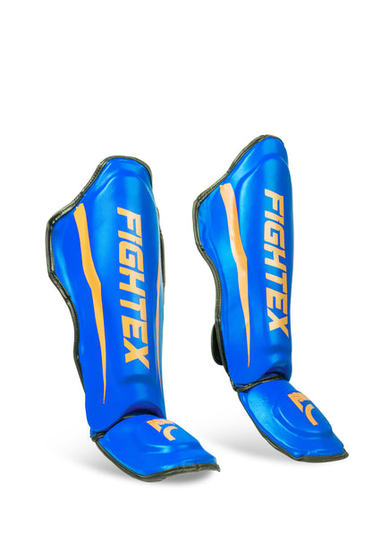 FIGHTEX Pro ShinGuards with Foot - Kickboxing Approved