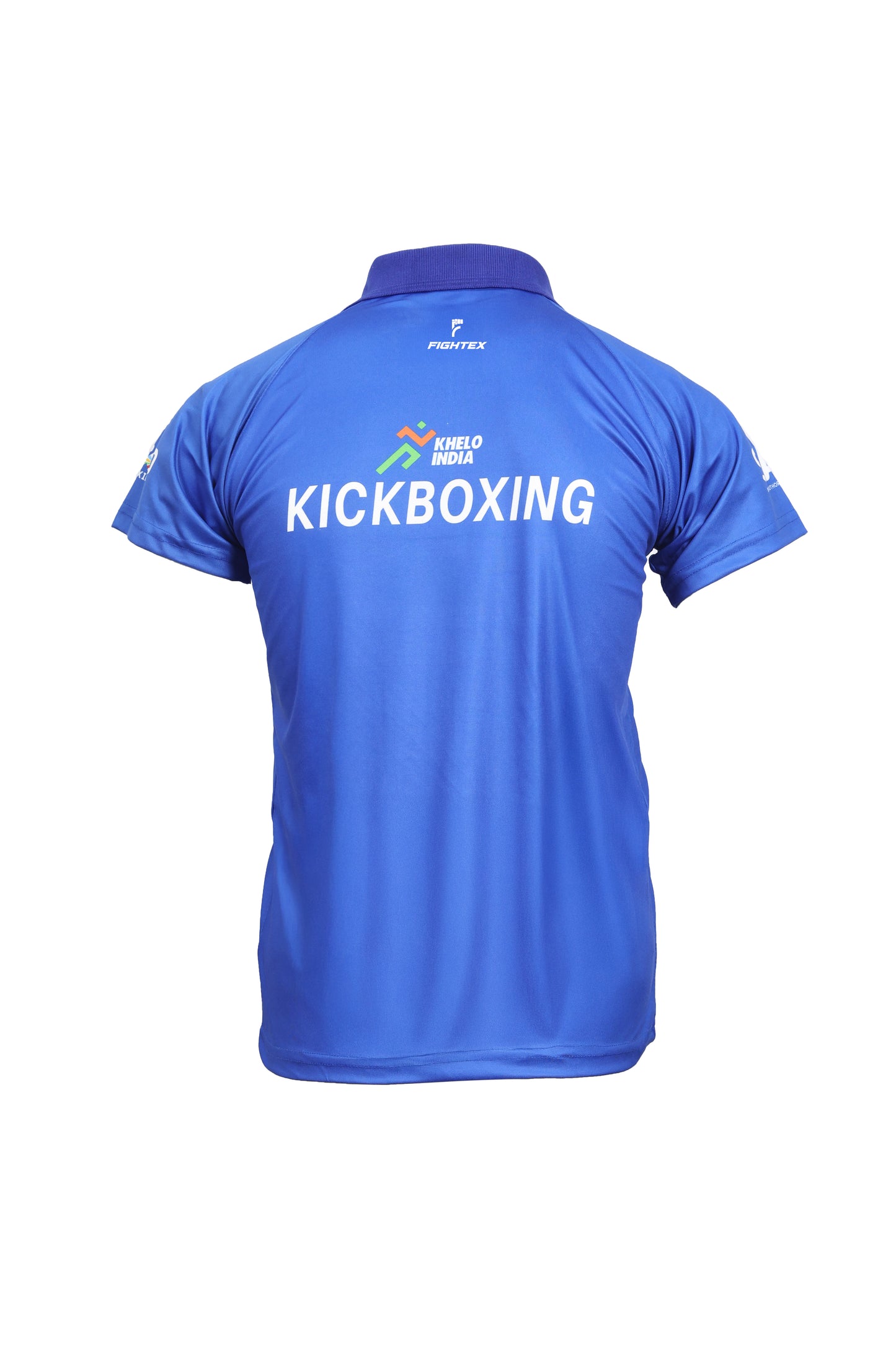FIGHTEX OFFICIAL KHELO INDIA & WAKO INDIA KICKBOXING COLLAR-NECK T-SHIRT