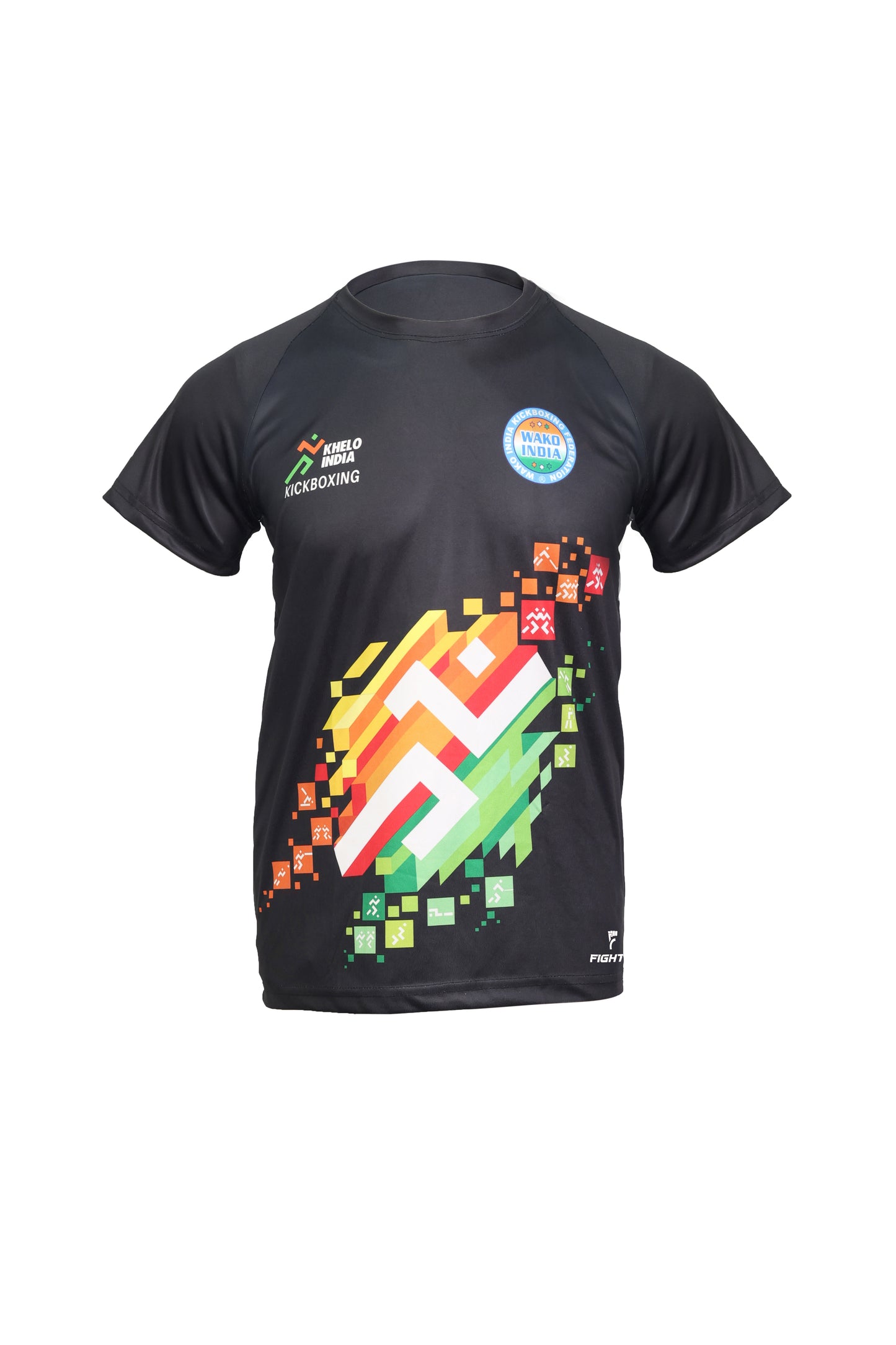 FIGHTEX KHELO INDIA & WAKO INDIA ROUND-NECK T-SHIRT