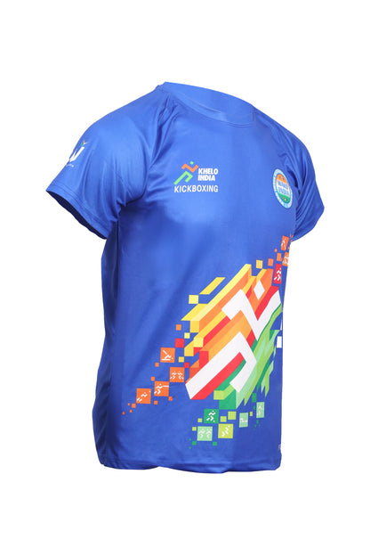 FIGHTEX KHELO INDIA & WAKO INDIA ROUND-NECK T-SHIRT