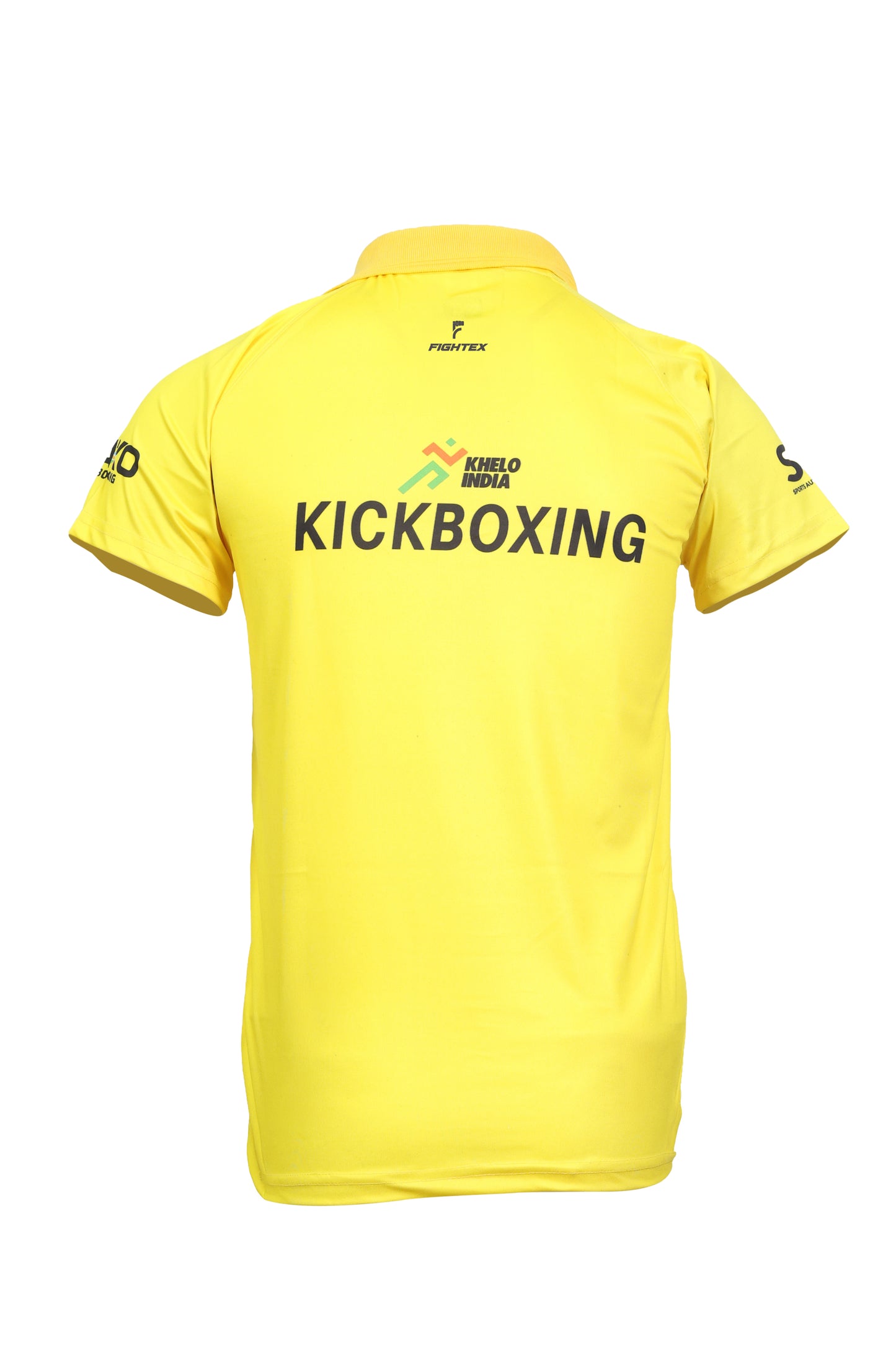 FIGHTEX OFFICIAL KHELO INDIA & WAKO INDIA KICKBOXING COLLAR-NECK T-SHIRT
