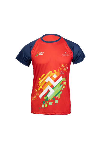 FIGHTEX KHELO INDIA ROUND-NECK T-SHIRT