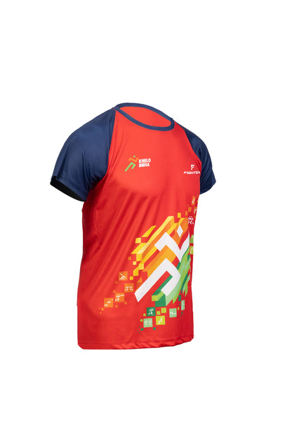 FIGHTEX KHELO INDIA ROUND-NECK T-SHIRT