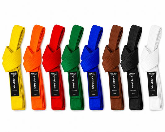 FIGHTEX Premium Kickboxing Belts | WAKO Style Martial Arts Rank Belts | Available in 8 Colors