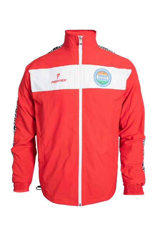Fightex Red Training Jacket – Official WAKO Edition