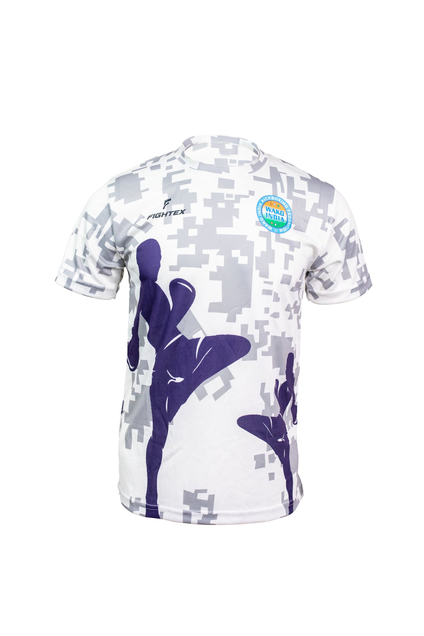 Fightex White Digital Camo Training T-Shirt – Official WAKO Edition.
