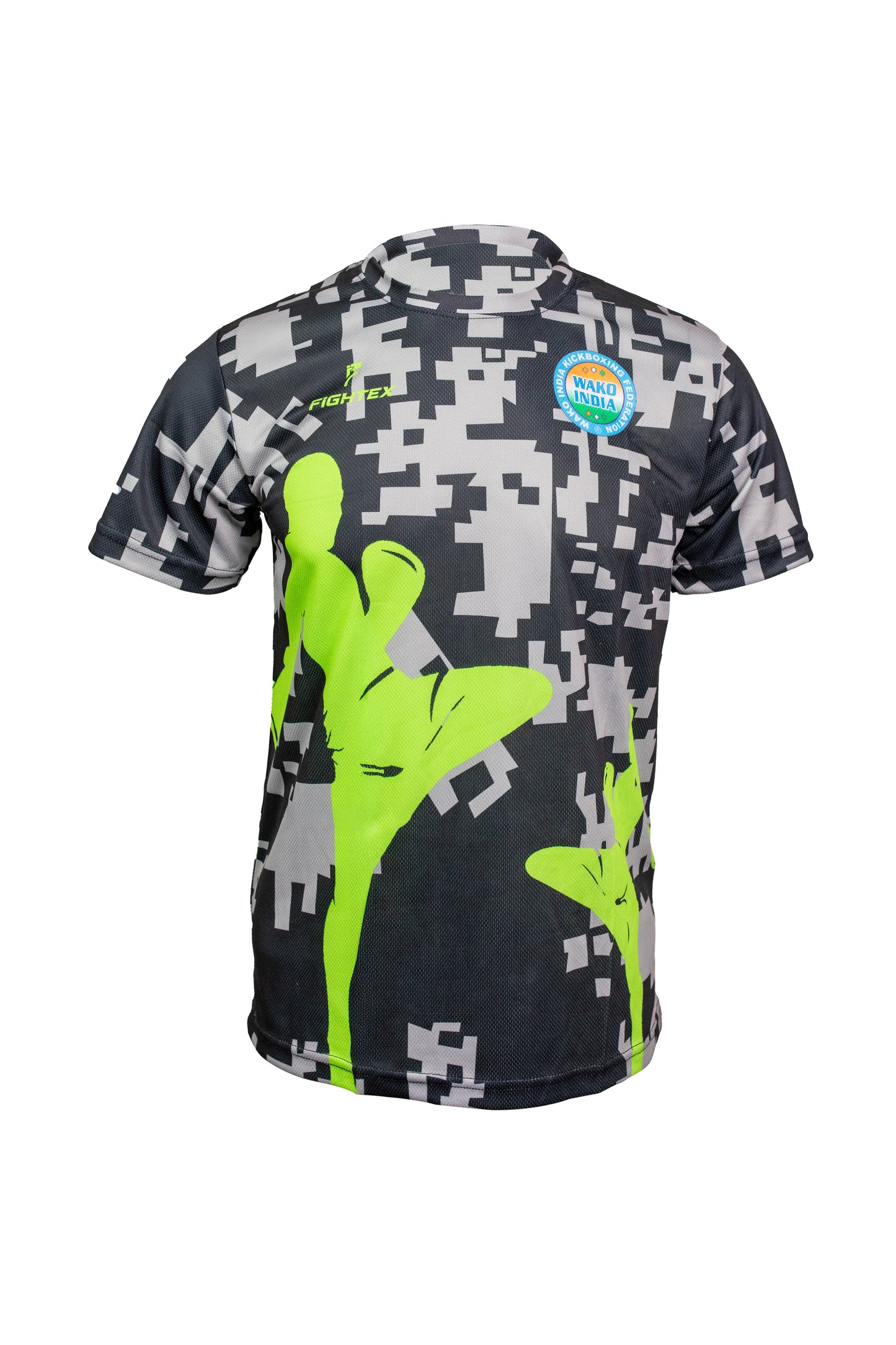 Fightex White Digital Camo Training T-Shirt – Official WAKO Edition.