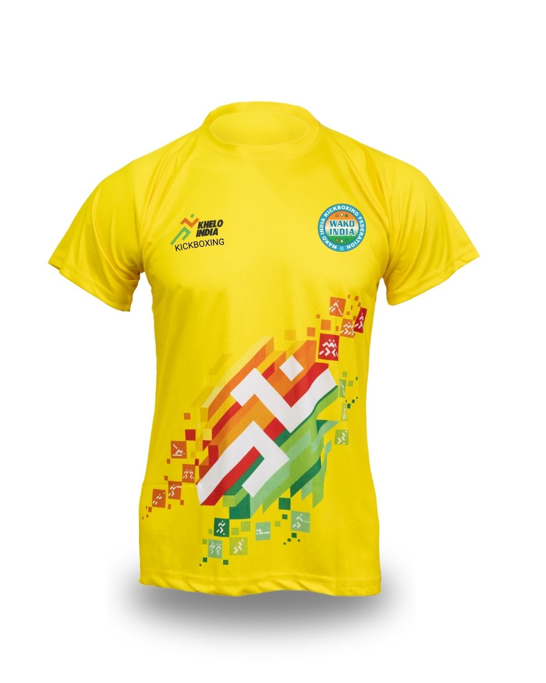FIGHTEX KHELO INDIA & WAKO INDIA ROUND-NECK T-SHIRT