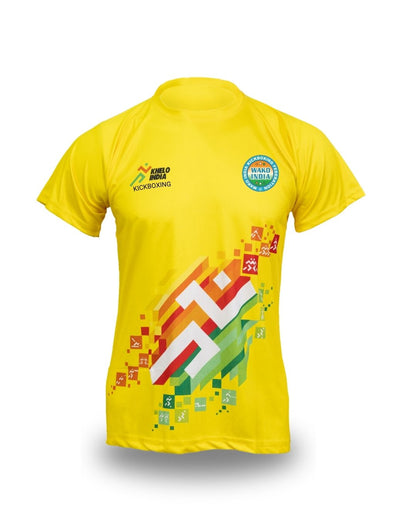 FIGHTEX KHELO INDIA & WAKO INDIA ROUND-NECK T-SHIRT