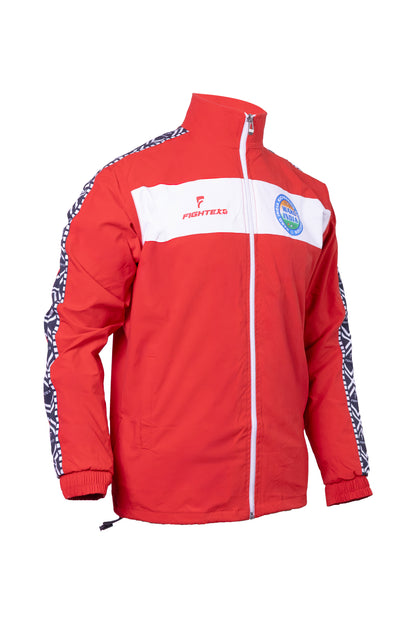 Fightex Red Training Jacket – Official WAKO Edition