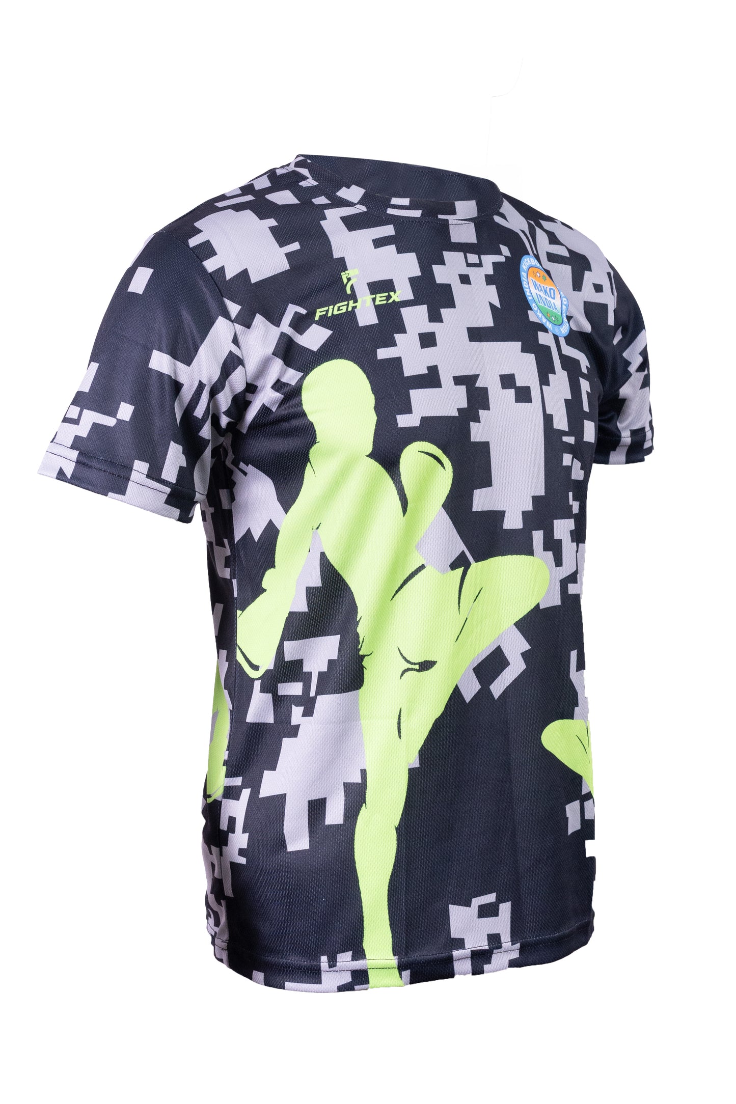 Fightex White Digital Camo Training T-Shirt – Official WAKO Edition.