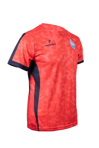Fightex Red Camo Training T-Shirt – Official WAKO Edition